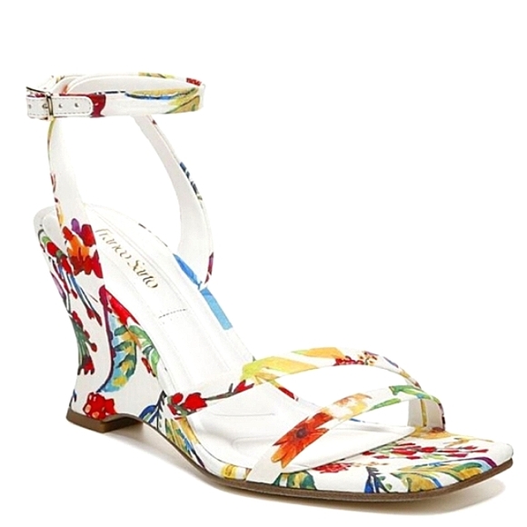 New w/o Box Franco Sarto L-Franca Ankle Strap Wedge Dress Sandals Size 6.5 - Picture 2 of 7